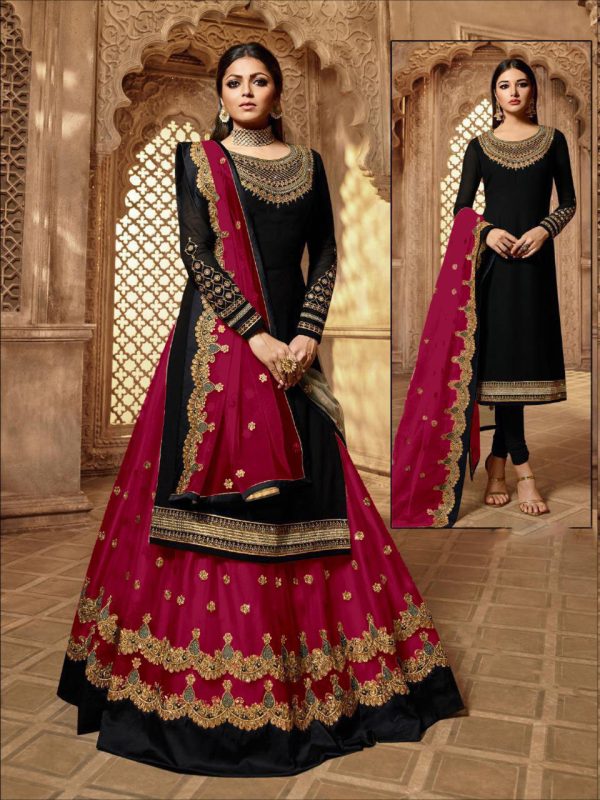 feminine-maroon-color-heavy-satin-georgette-with-embroidery-work-salwar-suit