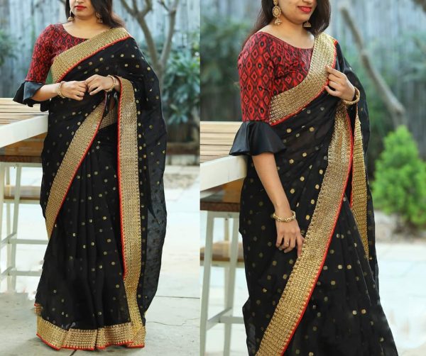 impeccable-heavy-cotton-with-heavy-jacquard-butti-gorgeous-looking-saree