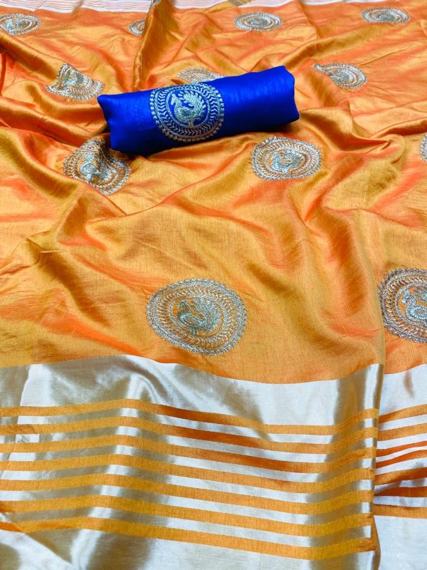 perfect-yellow-color-pure-rich-cotton-silk-traditional-wear-classic-saree