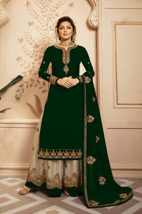 elegant-green-color-satin-georgette-with-embroidery-cording-work