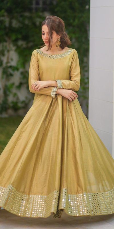 amazing-goldenrod-color-slub-silk-with-mirror-work-long-length-gown