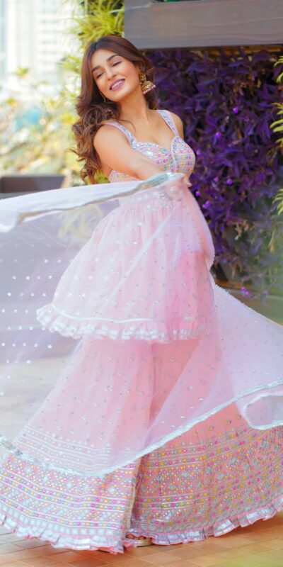 NSR 202 Pink Top : Heavy Faux Georgette Sharara : Heavy Faux Georgette Work : Heavy Embroidery Work Wedding, Party @2099/- | Salwar suit, Casual Suits, Creative suits, Designer Suits, Palazzo Suits, Party Wear Suits, Straight Suits