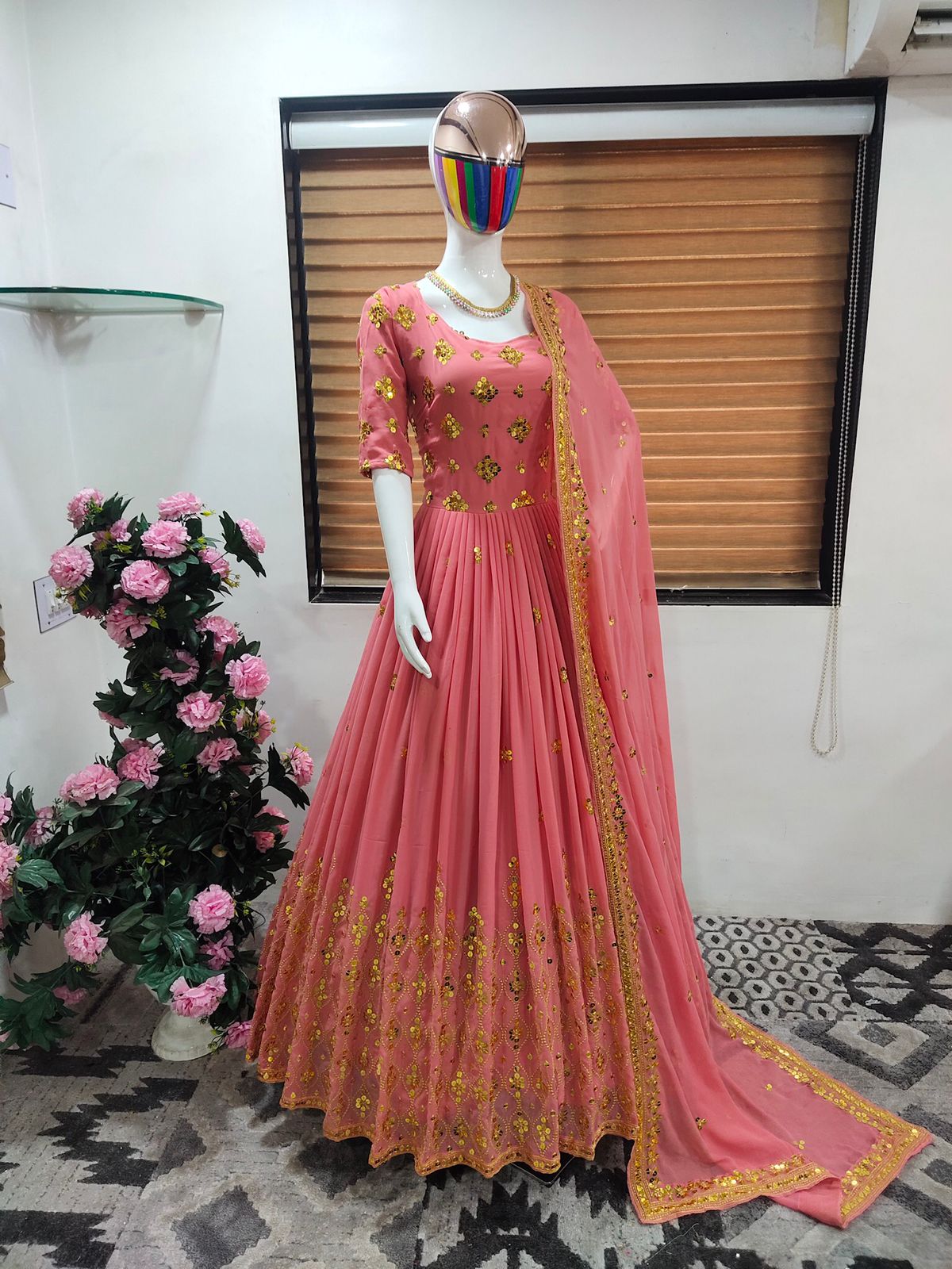 New) Latest Gown Design 2021 2022 For Girl Rs.1999