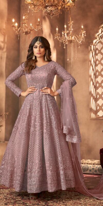 JR 8398 Brown : Net With Sequence?Work : Sequence Coding Embroidery Work Beautiful Sky-blue Color Casual, Wedding, Party, Festive, Events. @2650/- | Anarkali Suits, Bollywood Anarkali, Creative-Anarkali, Designer Anarkali, Embroidered Anarkali, Party Wear Anarkali, Gowns, Bollywood Gowns, Creative Gowns, Designer Gowns, Embroidered Gowns, Party Wear Gowns