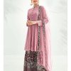Latest Purple Color Georgette With Embroidery Work Sharara Suit