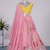 Beautiful Pink Color Georgette With Sequence Lehenga Choli