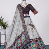 New Exclusive Black Color Silk With Heavy Tassels Lehenga Choli