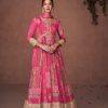 Attractive Red Color Organza Silk With Embroidery And Sequins Work Anarkali Suit