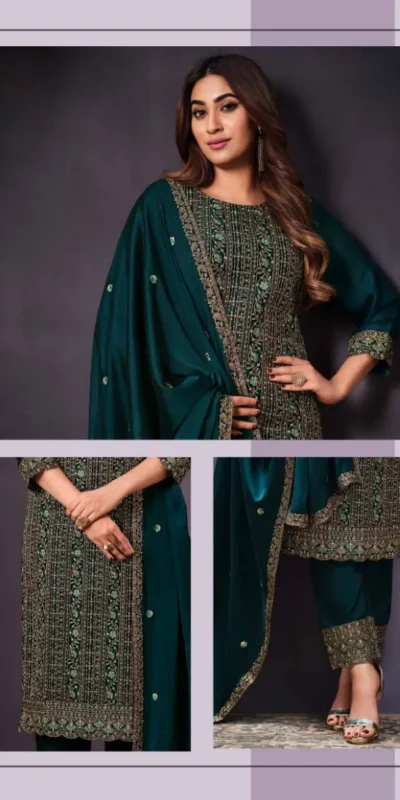 FC Vipul 5281 Green Heavy rangoli with coding sequence Embroidery Work salwar suit Casual, Wedding, Festive, Events Etc. @2599 | Salwar suit, Casual Suits, Creative suits, Designer Suits, Party Wear Suits, Straight Suits