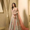 Drashti Dhami Orange Embroidered Georgette Net Anarkali Suit