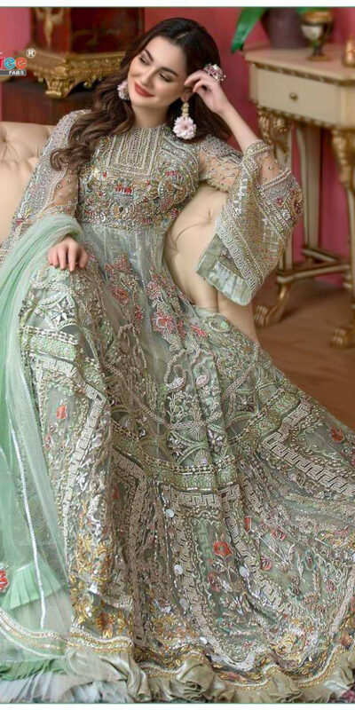 FC:-241 Green color heavy net with Embroidery And Sequence Stone Work Classic Anarkali Suit Wedding,Party,Festive@2299/- Only | Anarkali Suits, Bollywood Anarkali, Creative-Anarkali, Designer Anarkali, Embroidered Anarkali, Party Wear Anarkali