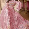 Attractive Pink Color Heavy Net with sequence And Embroidery With stone work Anarkali Suit