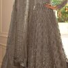 Grace Grey Color Net Embroidery And Mirror Work Anarkali Suit