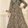 Special Look Green Color Heavy Rayon Print with Foil Work Kurti