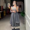 Stunning Grey Color Georgette With Heavy Embroidery Sequence Work Party Wear Gown