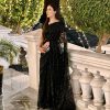 Beautiful Black Color Georgette Embroidery Sequence work Saree