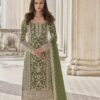 S 3304 Green Color Top : Butterfly Net Work : Embroidery Work Wedding, Festive, Events Embroidered Sharara @2299 | Salwar suit, Casual Suits, Creative suits, Designer Suits, Palazzo Suits, Party Wear Suits, Straight Suits