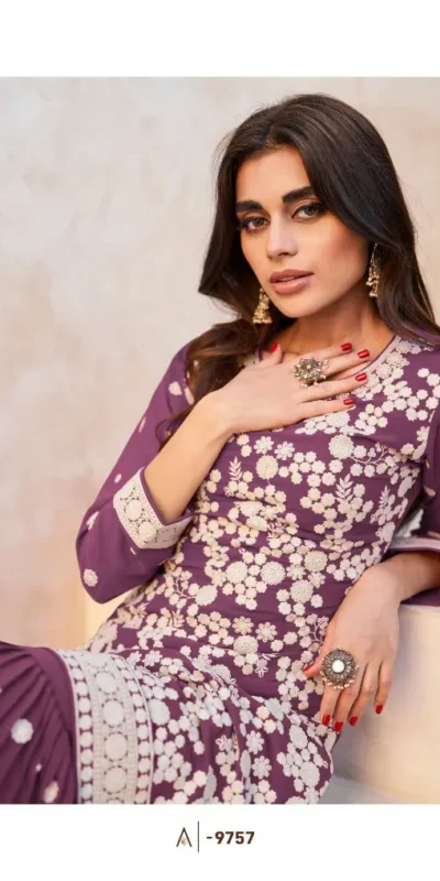 Fc Zohara 9760 Red Top : Georgette Work : Heavy Embroidery Designer Work Bottom : Santoon Wedding, Party, Festive @3249/- | Jump Suits, Salwar suit, Casual Suits, Creative suits, Designer Suits, Palazzo Suits, Party Wear Suits, Patiala Suits, Straight Suits