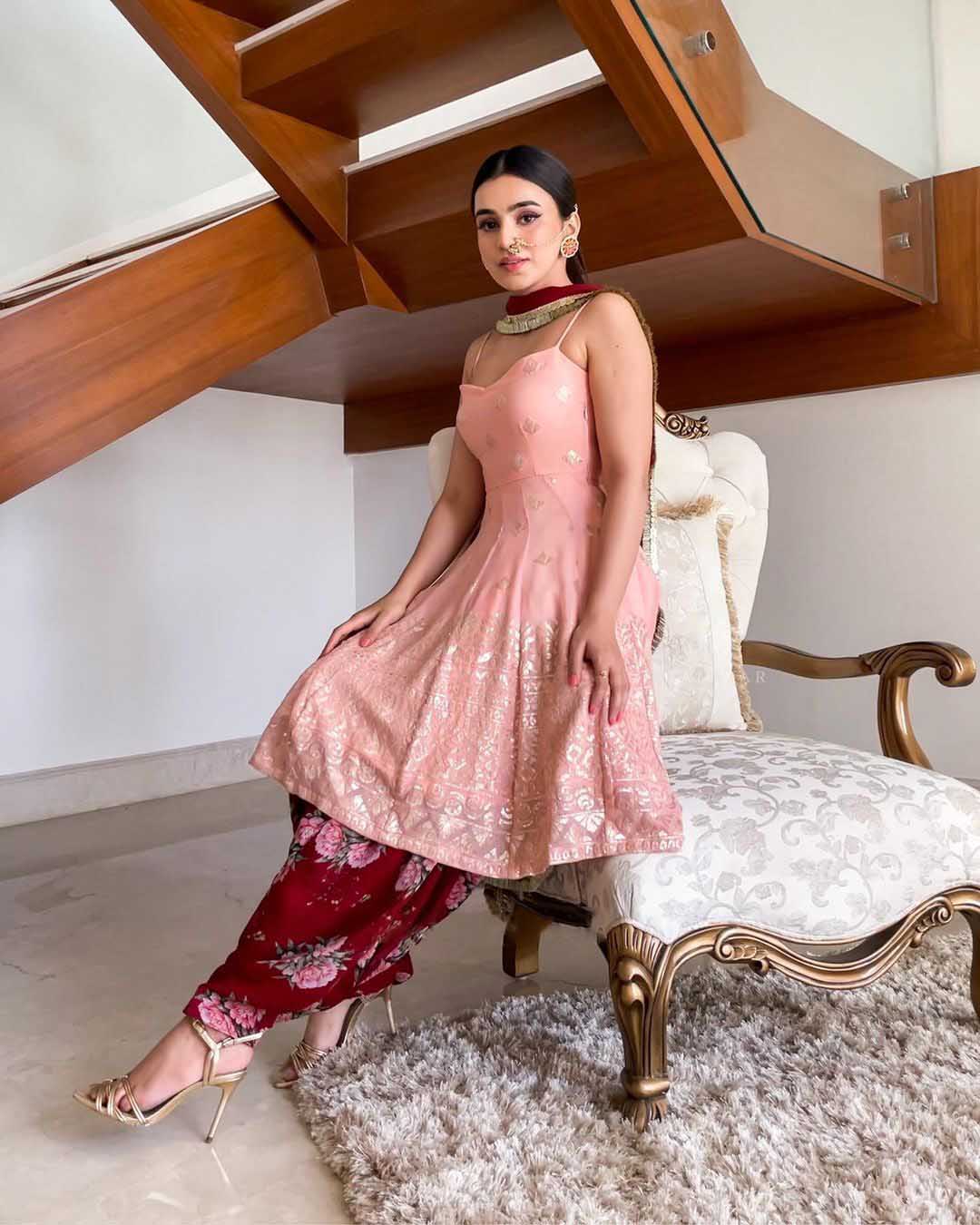 KF 1351 Pink Top : Heavy Georgette Patiala : Heavy Georgette Work : Embroidery Chain Stitch Work Wedding, Party, Festive @1999/-Only | Salwar suit, Casual Suits, Creative suits, Designer Suits, Palazzo Suits, Party Wear Suits, Straight Suits