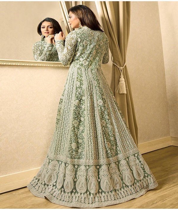 Product Code: LT 1706 SeriesColor: Dull MintFabrics: Top Fabric :Georgette Bottom Fabric : Santoon Dupatta Fabric : NazmeenStitch Type: Semi-Sttiched | Anarkali Suits, Bollywood Anarkali, Creative-Anarkali, Designer Anarkali, Embroidered Anarkali, Party Wear Anarkali