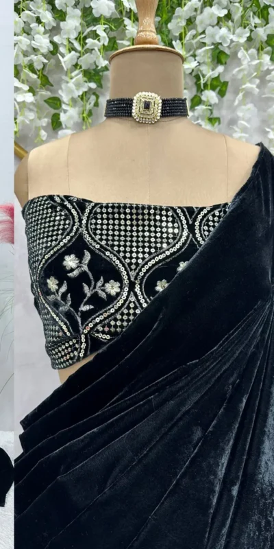 KD-440  Saree : Sequence Work Blouse : Sequence Lace work Party Wear, Wedding Wear, Events Etc.@1949/- | Sarees, Bollywood Sarees, Creative Sarees, Designer Sarees, Ethnic Saree, Modern Digital sarees, Party Wear Sarees