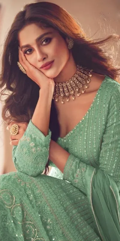 FC:-122 Green color heavy Georgette with Embroidery And Santoon Work Classic Designer Suit Wedding,Party,Festive@2399/- Only | Anarkali Suits, Bollywood Anarkali, Creative-Anarkali, Designer Anarkali, Embroidered Anarkali, Party Wear Anarkali