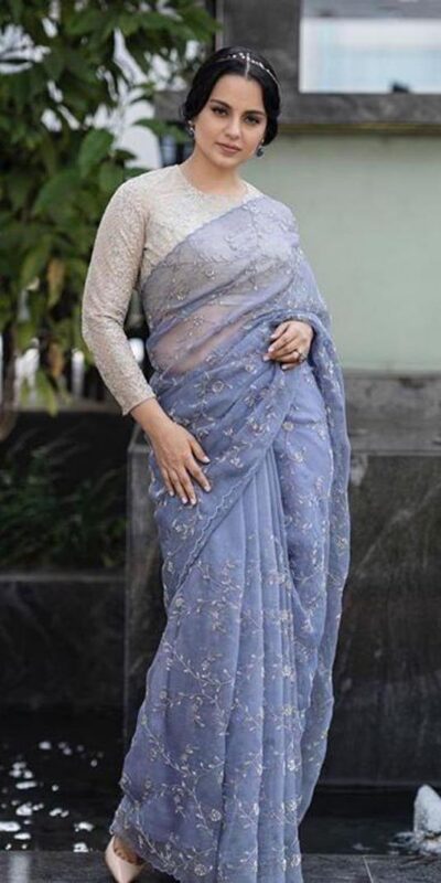 BT-241Color: Grey Fabrics: Lilac Organza With Fancy Thread & Multi Rich Sequence Work Blouse : Taffeta Silk With Fancy Thread & Multi Rich Multi  Work | Sarees, Bollywood Sarees, Creative Sarees, Designer Sarees, Embroidered Sarees, Ethnic Saree, Modern Digital sarees, Party Wear Sarees