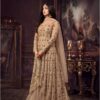 Maisha Women's Wear Cream Color Heavy Net Embroidered Stone Work Sharara Suit