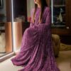 Sabyasachi Pink Color Fancy Thread Sequence Work Party Wear Saree