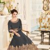 Aglow Black Color Georgette Coding Embroidery Anarkali Suit