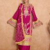 Beautiful Pink Color Chinon Coding Embroidery Salwar Suit