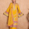 Beautiful Yellow Color Chinon Coding Embroidery Salwar Suit