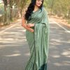 Classic Green Color Viscos cotton Beautiful Pallu All Over Saree