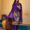 Elegant Violet Color Cotton Kalamkari Print Work Kurti