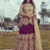 Fine Purple Net Coding sequence Embroidery Lehenga Choli