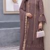 Glamorous Light Coffee Color Georgette Embroidery Salwar Suit
