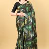 Graceful Black Color Devsena Soft Silk Saree Digital Printed Saree