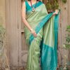 Grand Green Color Soft Kanjivaram Silk Beautiful Rich Pallu Saree
