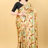 Majestic Mustard Color Devsena Soft Silk Digital Printed Saree