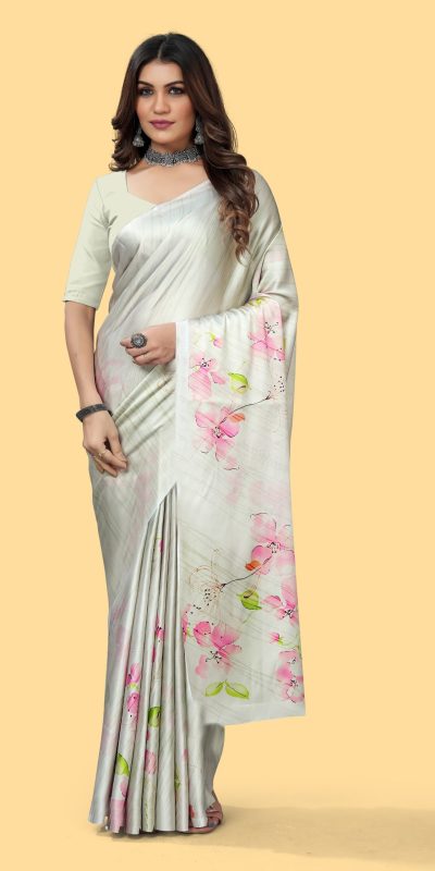 Nice Light Green Color Devsena Soft Silk Digital Printed Saree