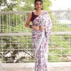 Radiant White Color Heavy Devsena Soft Silk Digital Printed Saree