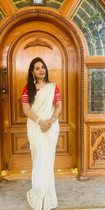 Resplendent White Color Georgette Sequence Zari Work Saree