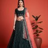 Sightly Black Color Georgette Embroidery Sequins Lehenga Choli