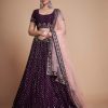 Sightly Coffee Color Georgette Embroidery Sequins Lehenga Choli
