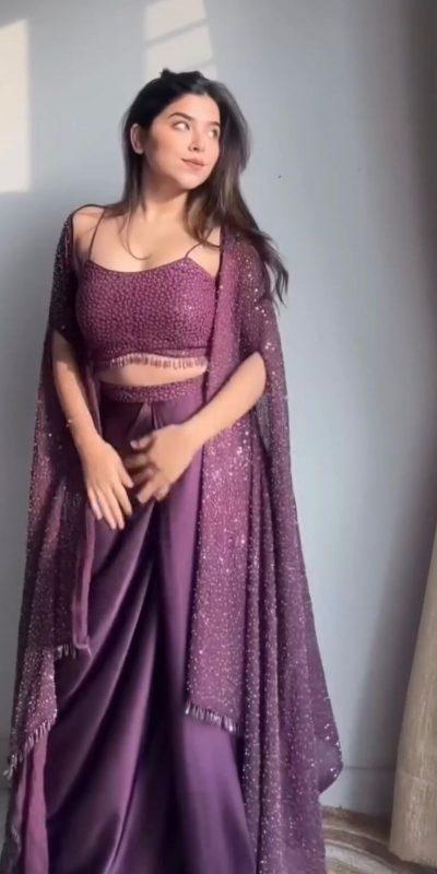 Special Purple Color Rangoli Silk Threads Embroidery Salwar Suit