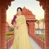 Special Yellow Georgette Chiffon Multiple Zari Pata Design Saree