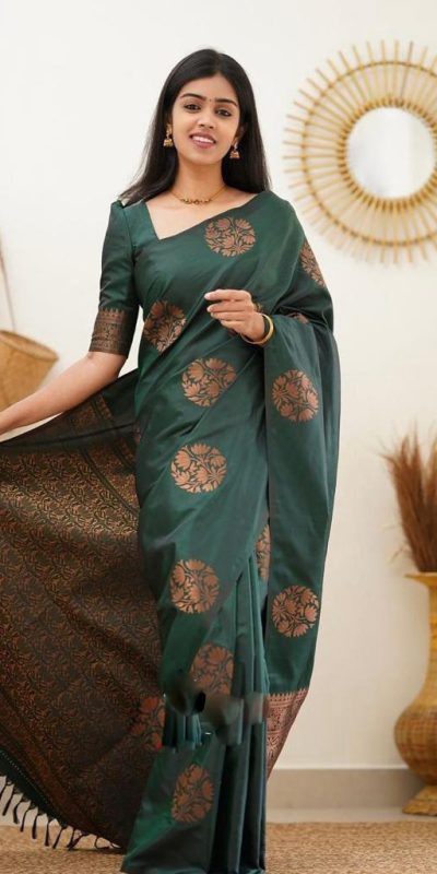 KP 4064 Green Color Soft Lichi Silk Jacquard On All Over Saree Casual, Party Wear, Wedding, Events Etc. Expected Delivery 4-6 Working Days @1249/- | Designer Sarees, Sarees, Bollywood Sarees, Creative Sarees, Embroidered Sarees, Ethnic Saree, Modern Digital sarees, Party Wear Sarees