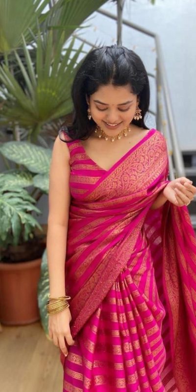 KP 4085 Pink Color Soft Lichi Silk Jacquard On All Over Saree Casual, Party Wear, Wedding, Events Etc. Expected Delivery 4-6 Working Days @1399/- | Designer Sarees, Sarees, Bollywood Sarees, Creative Sarees, Embroidered Sarees, Ethnic Saree, Modern Digital sarees, Party Wear Sarees