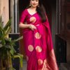 Rani Soft Silk Cloth Pallu Work Saree