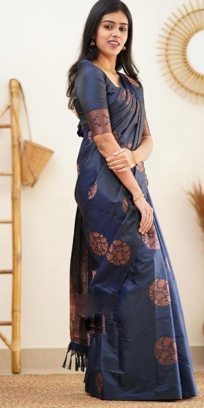 KP 4064 Royal Blue Color Soft Lichi Silk Jacquard On All Over Saree Casual, Party Wear, Wedding, Events Etc. Expected Delivery 4-6 Working Days @1249/- | Designer Sarees, Sarees, Bollywood Sarees, Creative Sarees, Embroidered Sarees, Ethnic Saree, Modern Digital sarees, Party Wear Sarees